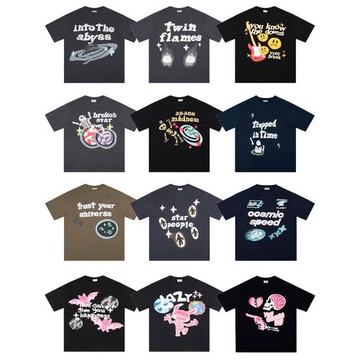 Broken Planet潮牌高街美式發泡印花寬松圓領休閑情侶短袖男T恤女