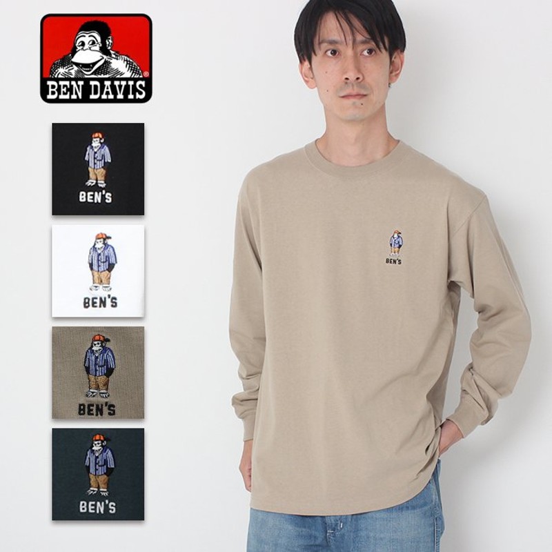 BEN DAVIS ベンデイビス MINI GORILLA 刺繍 ロングスリーブTシャツ C-1780032 メンズ トップス Tシャツ 長袖 通販  LINEポイント最大0.5%GET | LINEショッピング