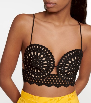 Stella McCartney Broderie anglaise crop top