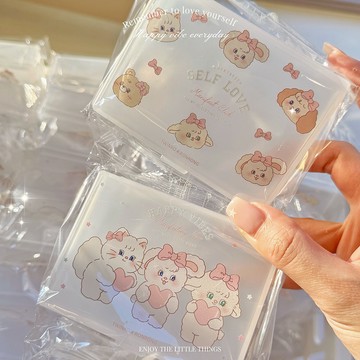 Twinko💗[HM286]兔茸茸大學城*霧面透明收納盒/桌面收納/小物收納盒/隨身收納盒/文具飾品收納