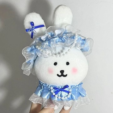 臺灣出貨 10cm娃衣 娃娃套裝 高顏值10新款娃衣 10cm自嘲熊娃衣 棉花娃娃蕾絲娃衣 娃用配件頭套 娃娃配飾