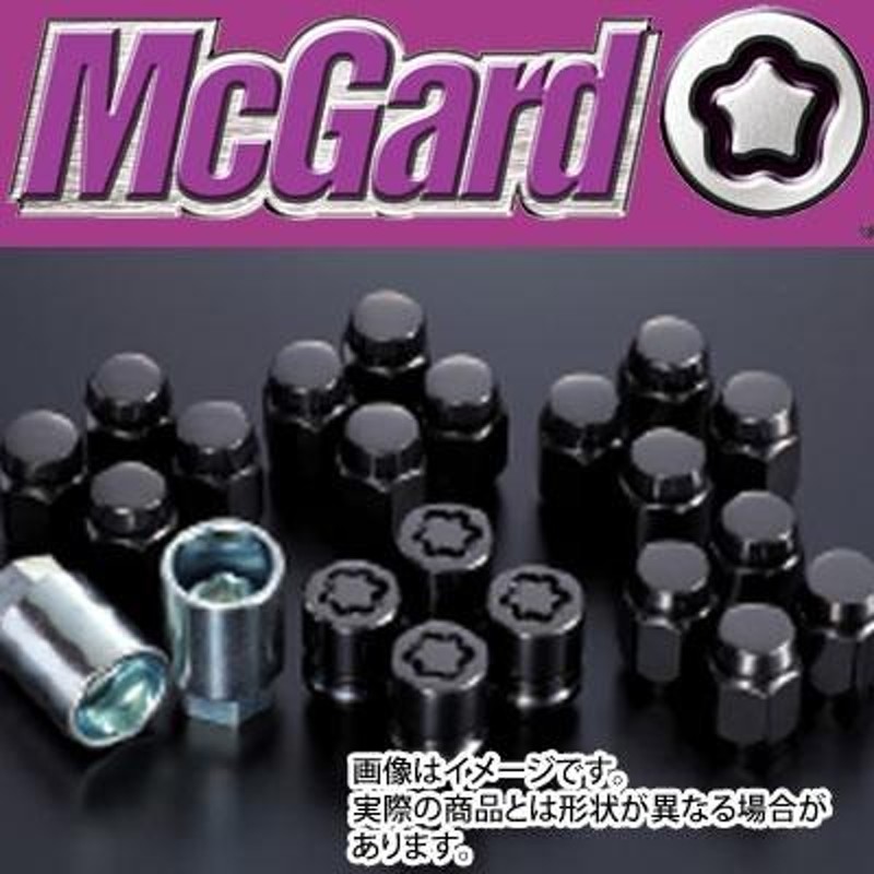 正規品 マックガード(McGard) MCG-84554BK インストレーションキット 袋ナット(黒) 20個 M12x1.25 21HEX テーパー  盗難防止ロックナット | LINEショッピング