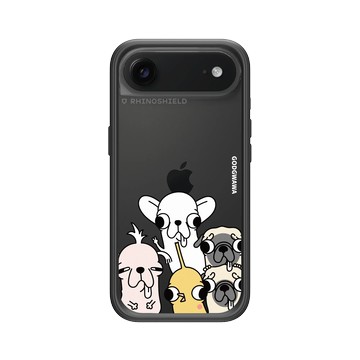 iPhone Air Mod NX -邊框背蓋組合 (相機按鈕) 黑 - Godgwawa 變種吉娃娃 - 普遍吉