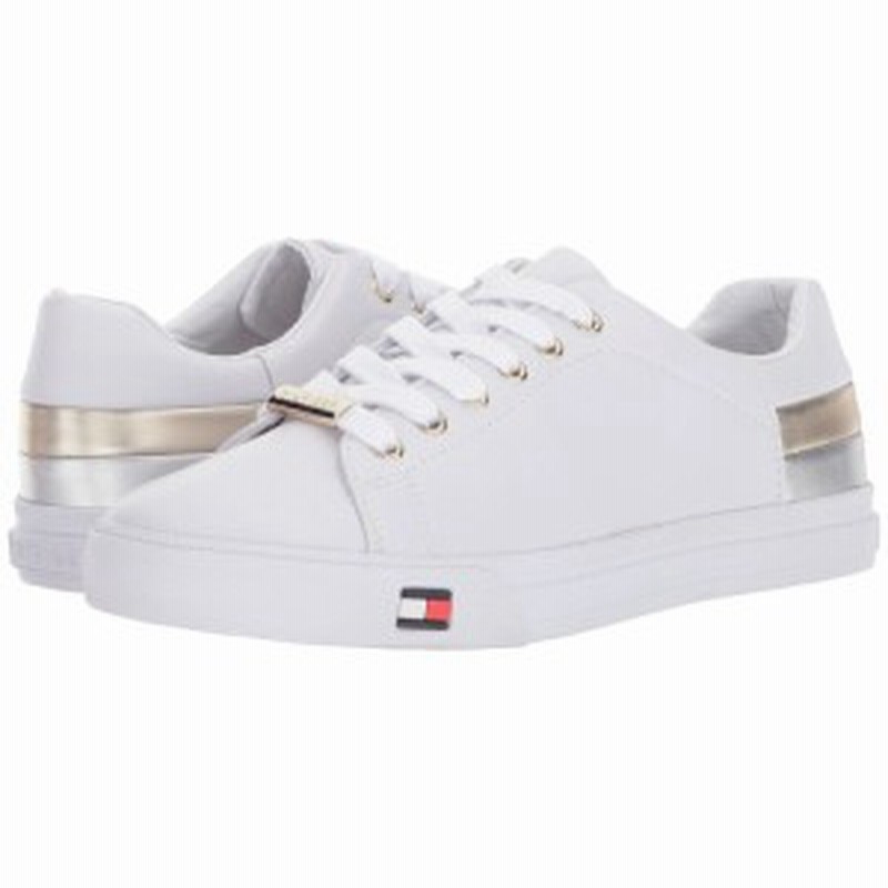 トミー ヒルフィガー Tommy Hilfiger レディース スニーカー シューズ 靴 Laddi White Silver Gold 通販 Lineポイント最大5 0 Get Lineショッピング