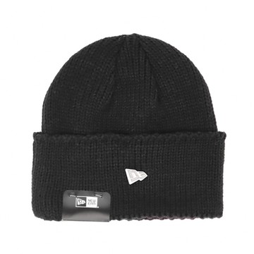 New Era 毛帽 Wide Cuff 黑 針織 翻邊 冬季 保暖 帽子 NE60565447