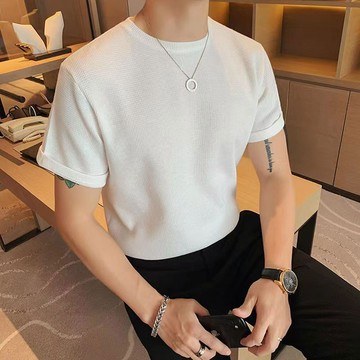🔥免運 台灣現貨🔥男士T恤 韓系短袖T恤 男女同款 重磅T恤 素色T恤 潮男休閒T恤 純色T 半袖 圓領百搭男上衣