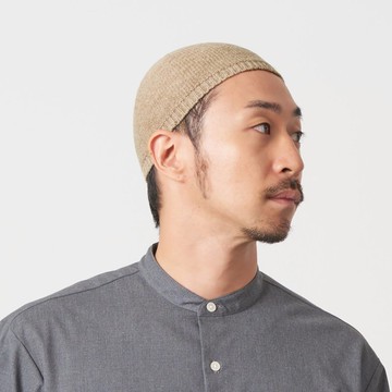 日本製 Fuzo 無縫製可水洗羊毛針織包頭帽