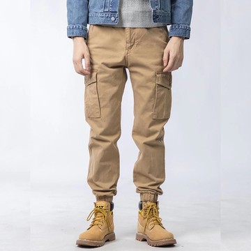 【Heart:W 新職人】現+預 戶外束腳修身工裝褲(休閒/百搭/長褲)