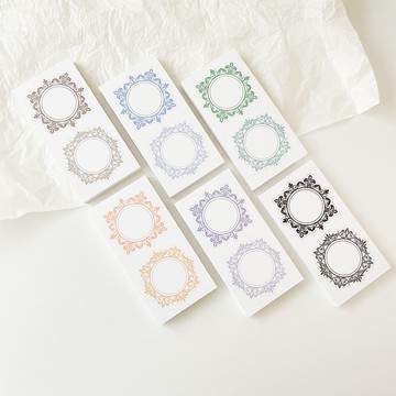 巴洛克蕾絲方形便條紙