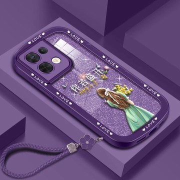 適用于OPPOReno9手機殼reno9pro保護套Reno8創意reno8pro時尚8pro+網紅新款女潮個性閃粉硅膠簡約軟殼高級感