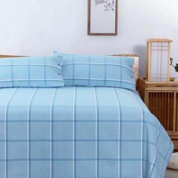 純棉老粗布涼席三件套100全棉加厚精梳L棉床單加密簡約夏空調席