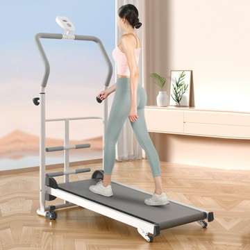 跑步機家用款 雙輪室內折疊靜音機械走步機 多功能運動健身滑步機鑫弘-戶外運動