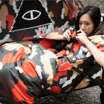 雙面睡袋 - 楓葉迷彩/ 橘 ( ONE SIZE)