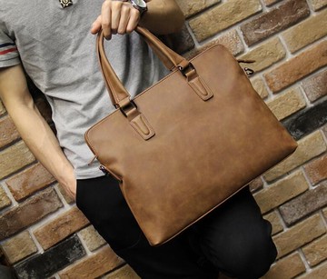 FINDSENSE Z1 韓國 時尚 潮 男 皮質 複古 多功能 休閒 商務 手提包 單肩包 側背包 電腦包 公文包