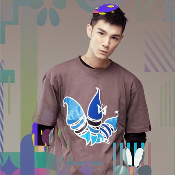 【限時出清6折】我不愛運動系列之腹鼓食上T-鐵灰色(男生版)