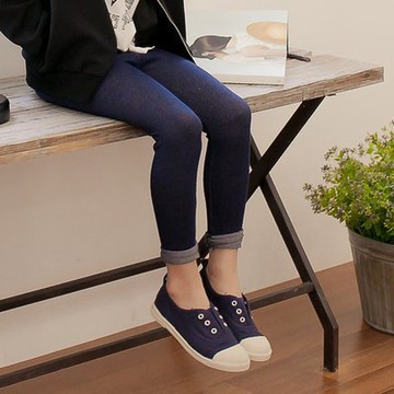 ＊╮現貨 台灣出貨＊中大童 彈力 長褲  仿牛仔褲 韓風潮流內搭褲1050807