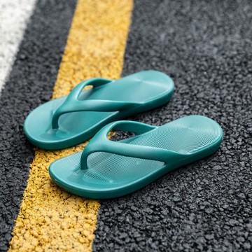 網紅海邊沙灘游泳池人字拖女士夏季厚底外穿夾腳eva一體成型拖鞋
