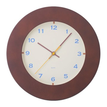 Wooden - 深木紋時鐘兩種設計選擇 (無聲) 曜生活