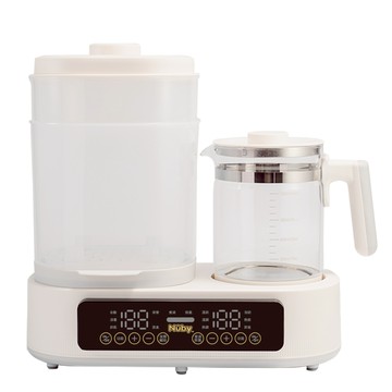 【Nuby】多功能溫控調乳消毒機_NB-M01_贈奶瓶清潔噴霧｜蒸氣 消毒  恆溫 調乳器
