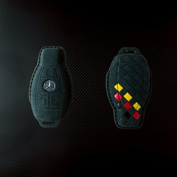 【超跑麂皮】賓士 Benz GLC220 CLA GLA 全包覆汽車鑰匙包鑰匙套