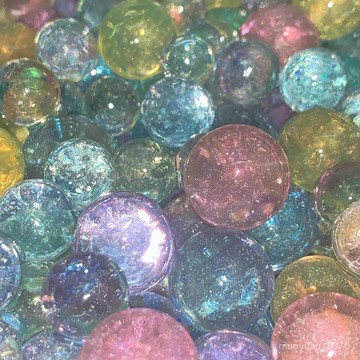 【臺灣-出貨】水晶寶寶 珠光花紋珠 夜光珠 巨無霸霸王珠 水彈桶裝玩具水晶珠 園藝玩具兩用吸水珠 植物多彩無土栽培水晶球