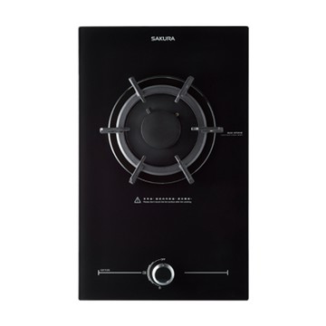 SAKURA 花瓣式火焰強化玻璃檯面式單口瓦斯爐 G-2112GB