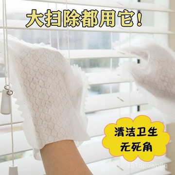🔥臺灣出貨24H🔥抹布手套窗戶溝槽縫隙清潔神器非一次性家務除塵手套大掃除抹布hhfoof