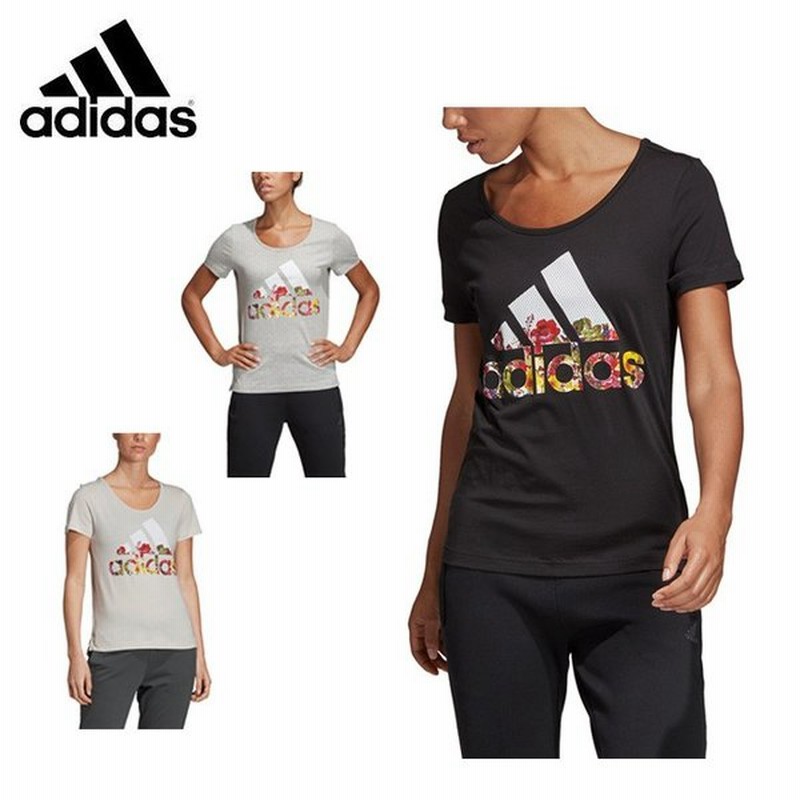 アディダス Tシャツ 半袖 レディース フラワー Fsr Adidas 通販 Lineポイント最大0 5 Get Lineショッピング