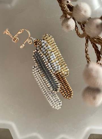 捷克 珠飾耳環 烏克蘭刺繡 × Salvia 斯堪地那維亞圖案 聯名 北歐風格