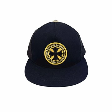 Chrome Hearts 克羅心經典刺繡字母logo棒球帽(黑色)