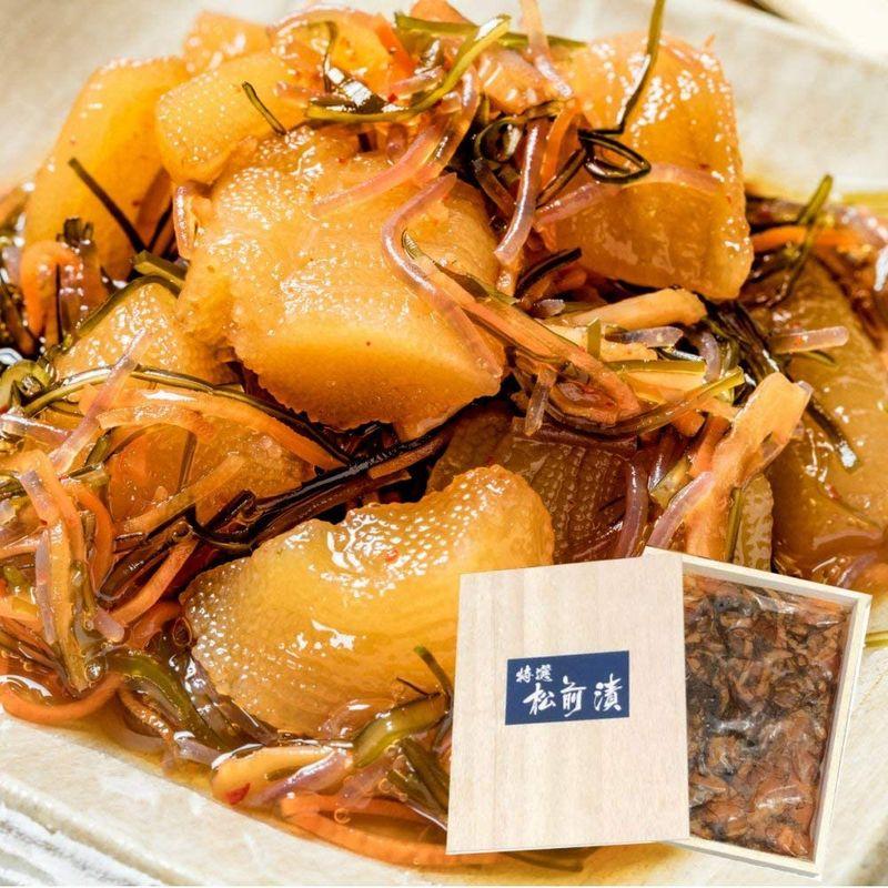 鮮度の鬼 北海道 特産 松前漬け 400g 木箱入り 数の子 スルメイカ 昆布 ギフト プレゼント