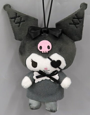 酷洛米(A/黑色)愛心眼帶吉祥物掛件洛米