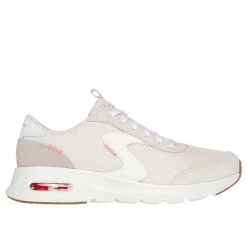 Kixpress-Skechers Skech-air Court 女 休閒鞋 運動鞋 復古 氣墊 舒適 米 粉 [150076NTHP]