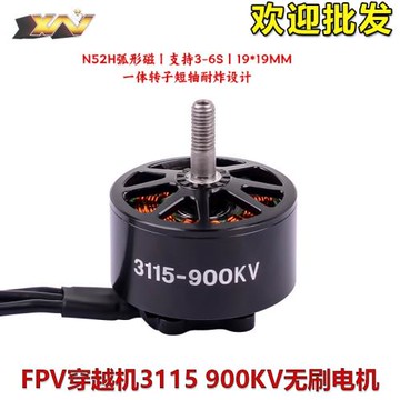 無人機競速馬達3115 900kv航模穿越機無刷電機一體轉子短軸耐炸機