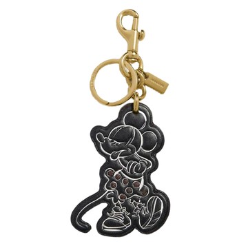 COACH - 迪士尼聯名鑰匙圈 (黑灰)