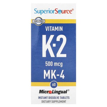 Superior Source, 維生素 K-2，500 微克，60 片 Microlingual 即溶片