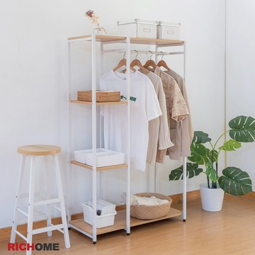 RICHOME 桑妮大衣櫥架 衣架 衣櫥 開放式衣架 開放式衣櫥 玄關架 掛衣架 複合式衣帽架 吊衣架 WA220