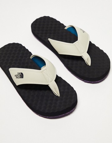 The North Face Base Camp II flip flops in stone and black-Neutral