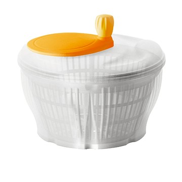 EXCELSA Spinny蔬菜脫水器 24cm 快速瀝水 防滑底座 輕鬆料理  1個  白色