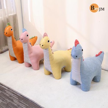 BuyJM 撞色搭配恐龍/動物造型椅凳/板凳/穿鞋椅/兒童椅