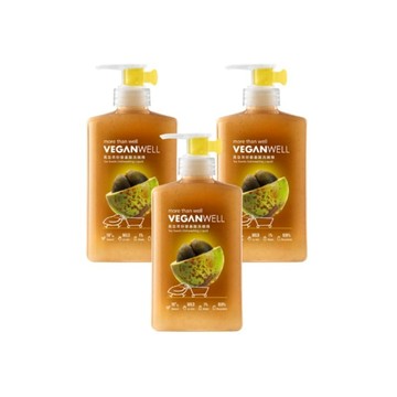 VEGANWELL馬告茶籽胺基酸洗碗精 500mLx3入組