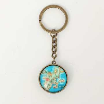 【兵兵友禮】馬祖紀念琉璃鎖圈吊飾系列-馬祖大坵