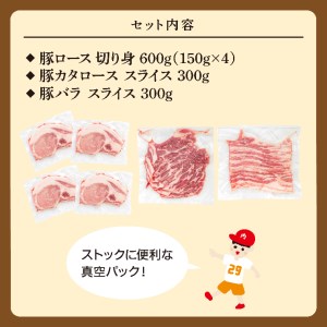 EC-2　茨城県産ブランド豚肉詰め合わせ1.2kg