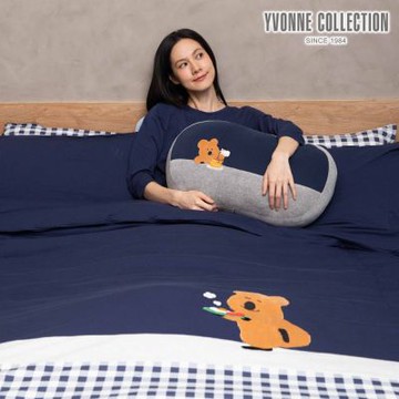 YVONNE 以旺傢飾 DINOTAENG 雙人早餐四季被-星海藍