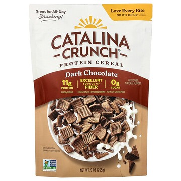 Catalina Crunch, 蛋白質穀物，黑巧克力味，9 盎司（255 克）