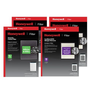 Honeywell 適用 HPA720WTWV1 兩年份專用濾網組(HEPA濾網HRF-Q720V1 x2盒+顆粒活性碳濾網HRF-L720 x2盒)
