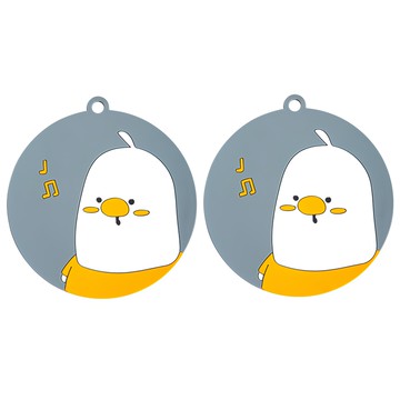 Abode 動物圖案 矽膠隔熱墊  小鳥唱歌  2個