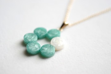 樹脂藝術 方形吊墜・夜色深處