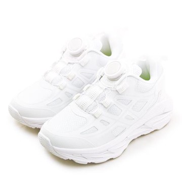 【DIADORA】中大童 迪亞多那 19cm-24.5cm 輕量寬楦避震慢跑鞋 超音速系列 白 13155