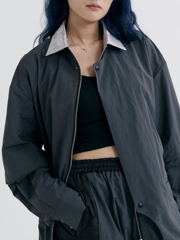 2in1 Hanbok Jacket [Light Charcoal]